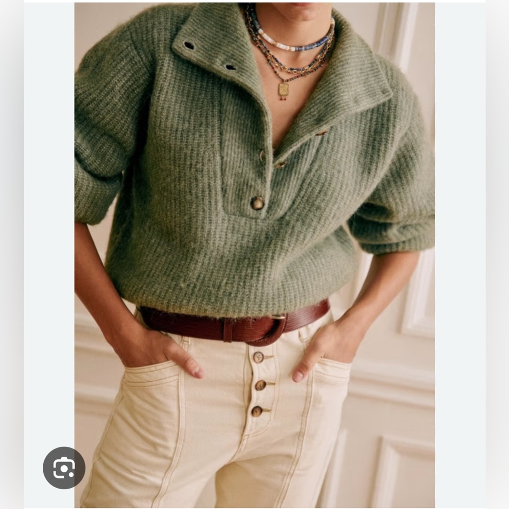 Sezane | Micky Sweater | Khaki | S